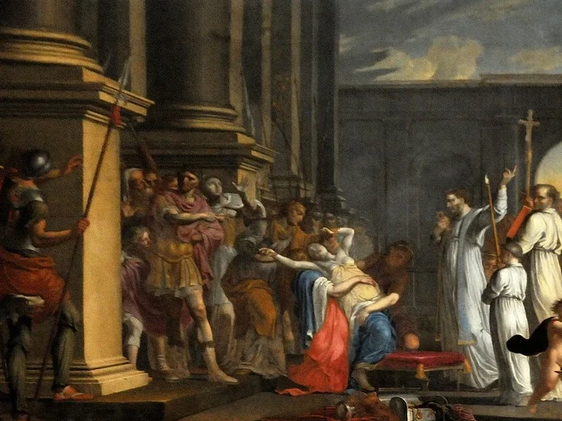1629-Adrien Sacquespée - Sacquespée Saint Mathurin esorcizza l'imperatrice Teodora